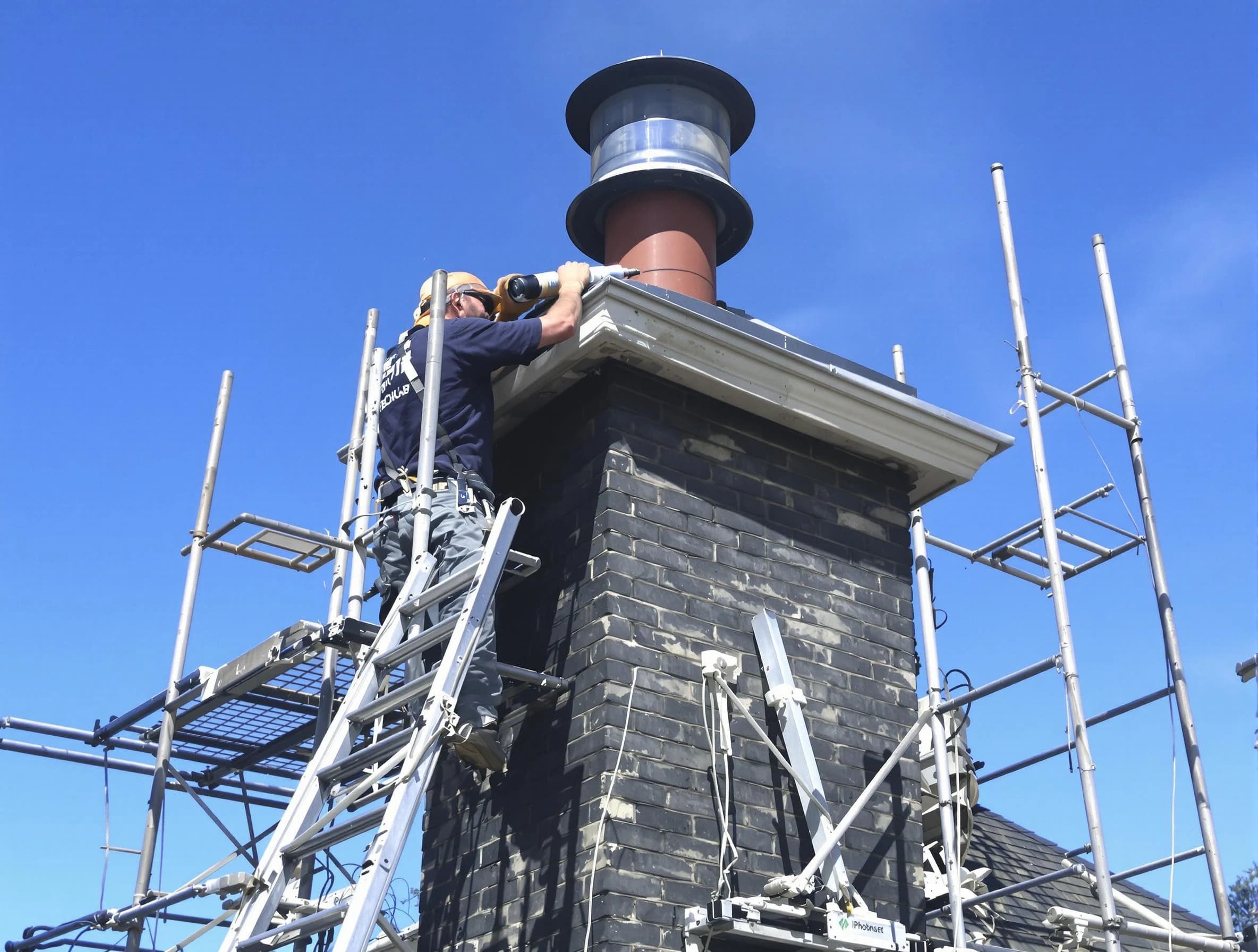 Sturdy chimney crown finished by Guthrie Chimney Sweep in Guthrie, OK