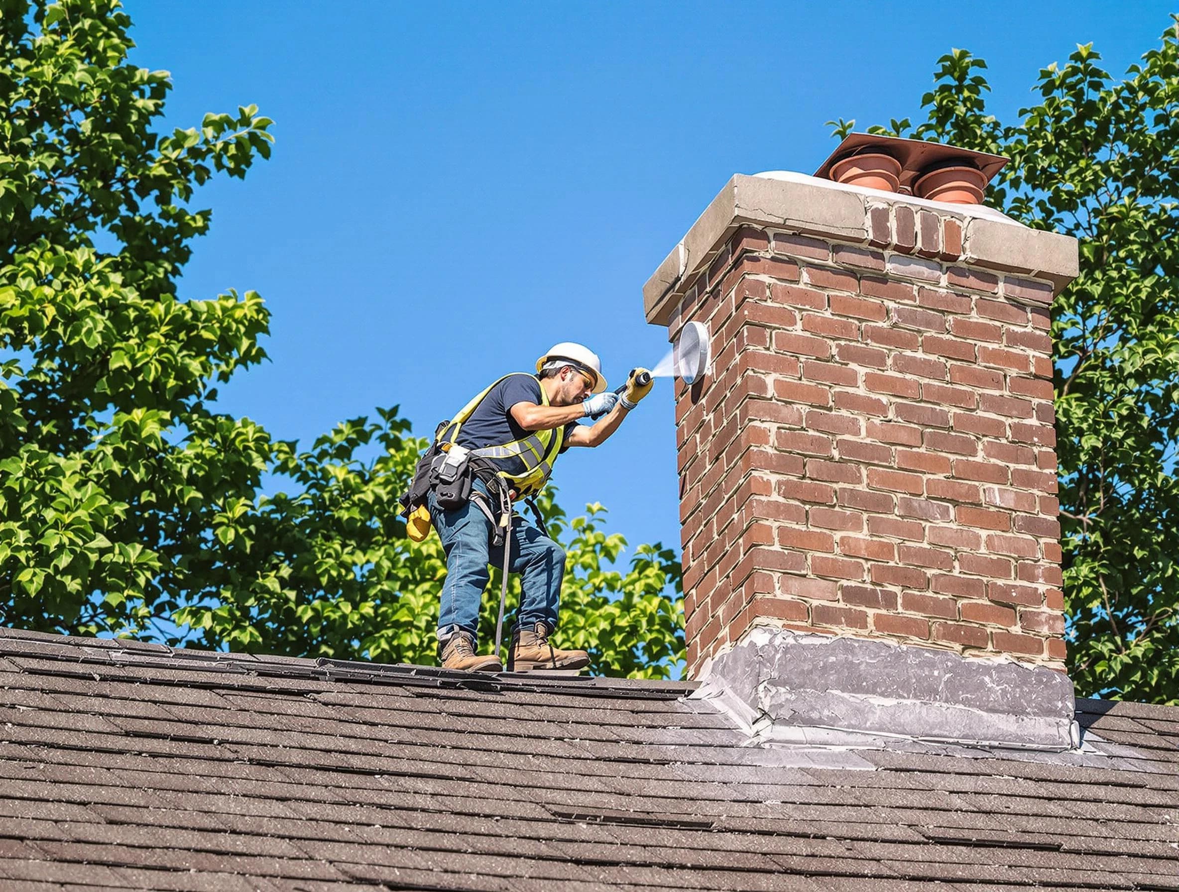 Guthrie Chimney Sweep performing an inspection with advanced tools in Guthrie, OK