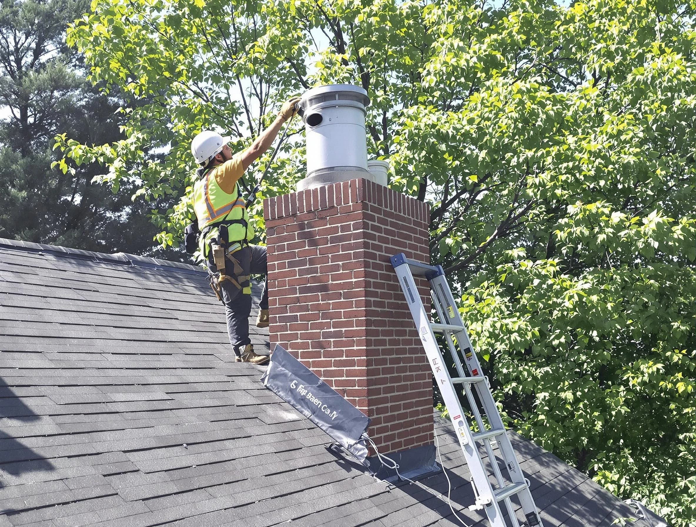 Chimney liner inspection by Guthrie Chimney Sweep in Guthrie, OK