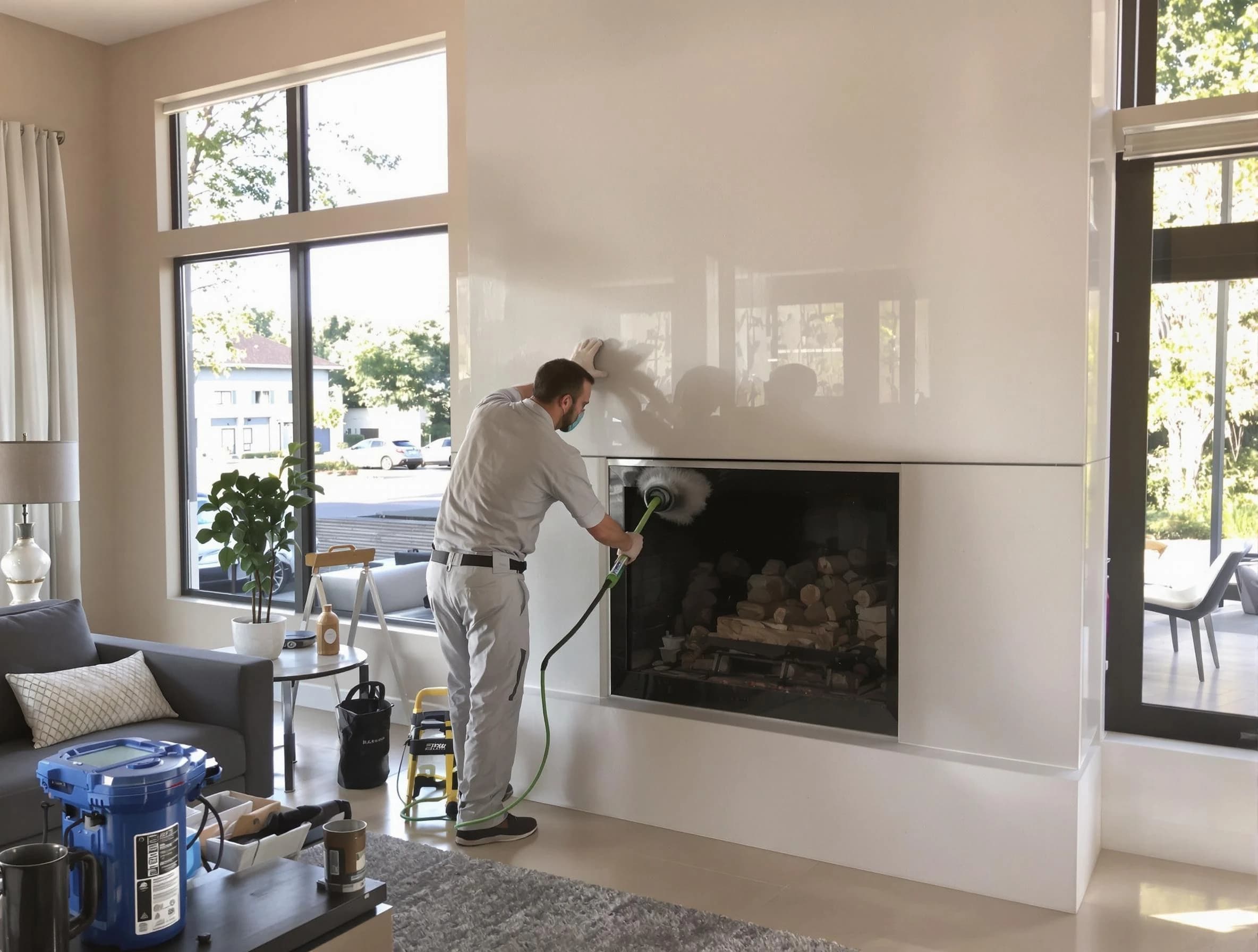 Guthrie Chimney Sweep performing thorough soot removal in Guthrie, OK