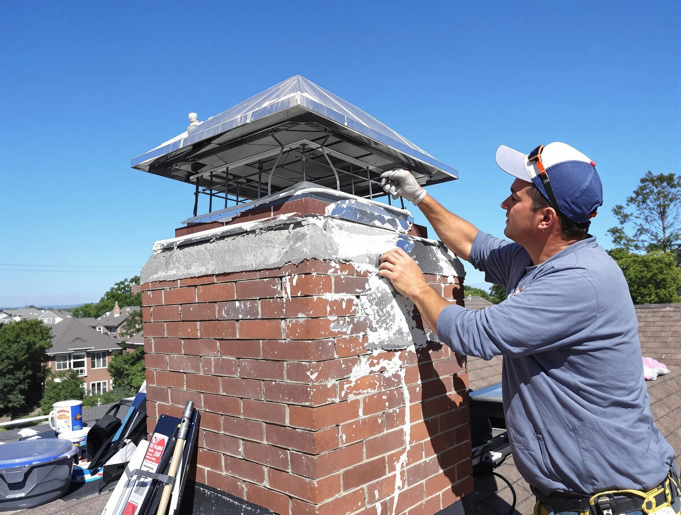 Chimney Crown Services service in Guthrie, OK