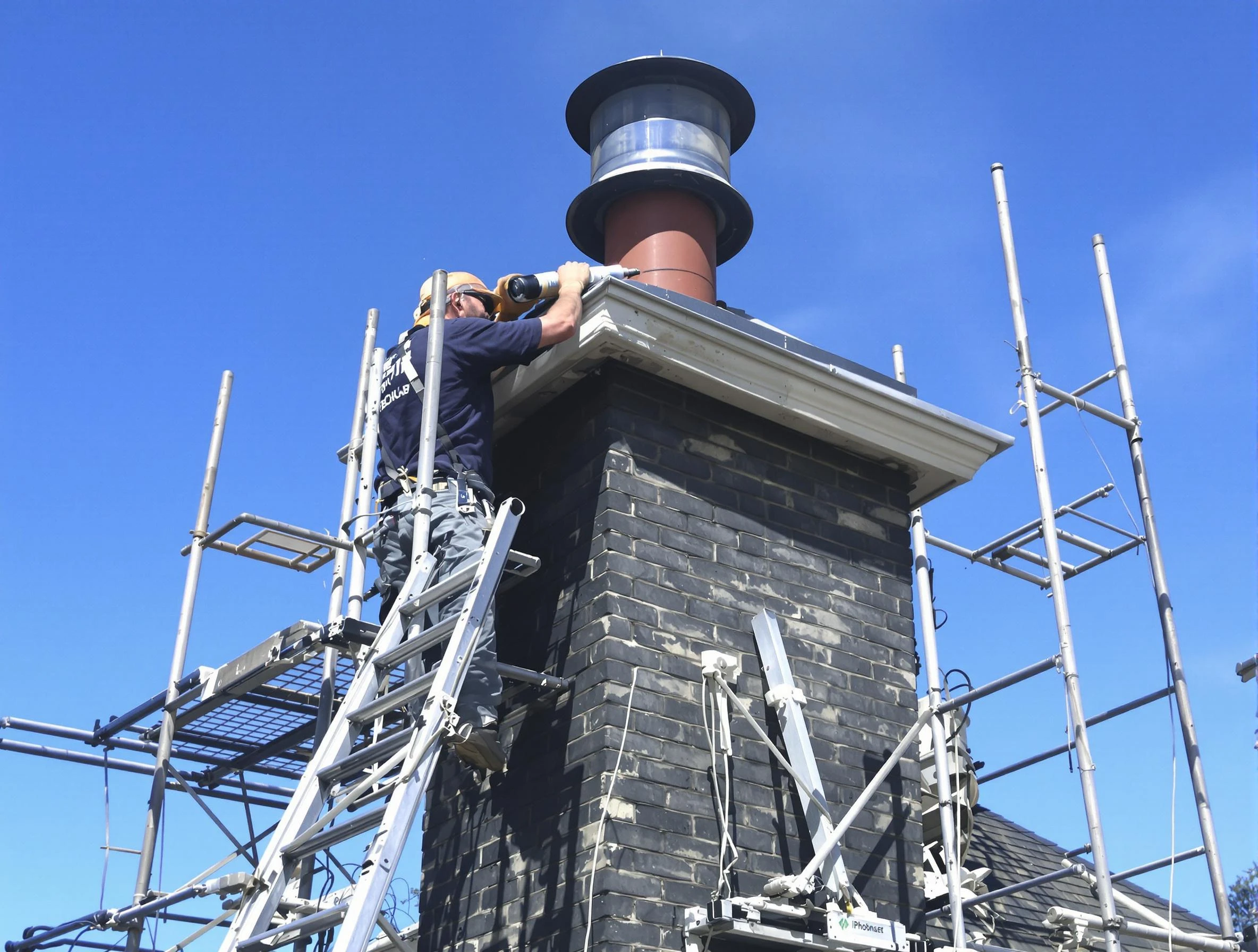 Sturdy chimney crown finished by Guthrie Chimney Sweep in Guthrie, OK
