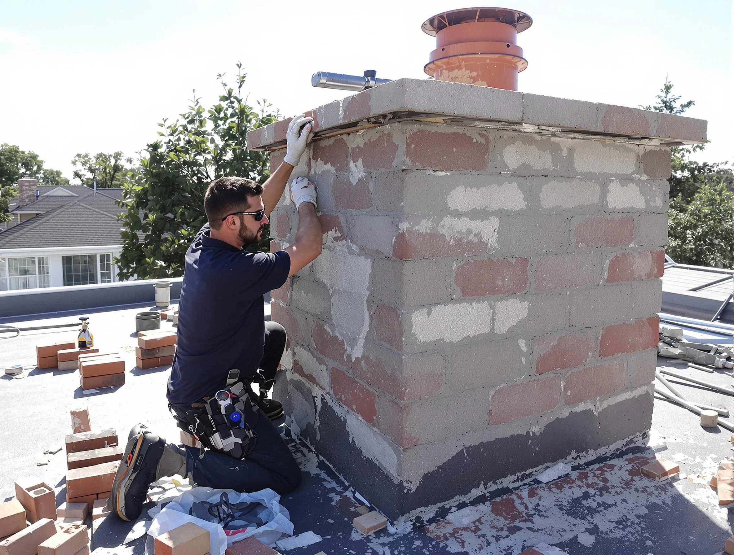 Advanced chimney repair process by Guthrie Chimney Sweep in Guthrie, OK